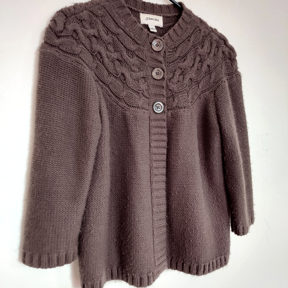 Brown Cardigan by Christopher and Banks - Large